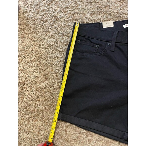 Levi's Women's Mid-Length Black Denim Jean Shorts, Size 30 - Picture 7 of 10